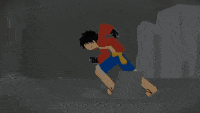 Luffy vs Blackbeard pt .3 (Moon God vs Luffy)