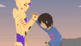 Frisk vs Giorno Giovanna