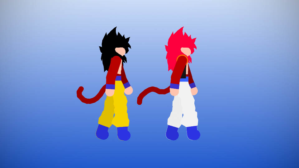 Goku and Gogeta SSJ4 Pack