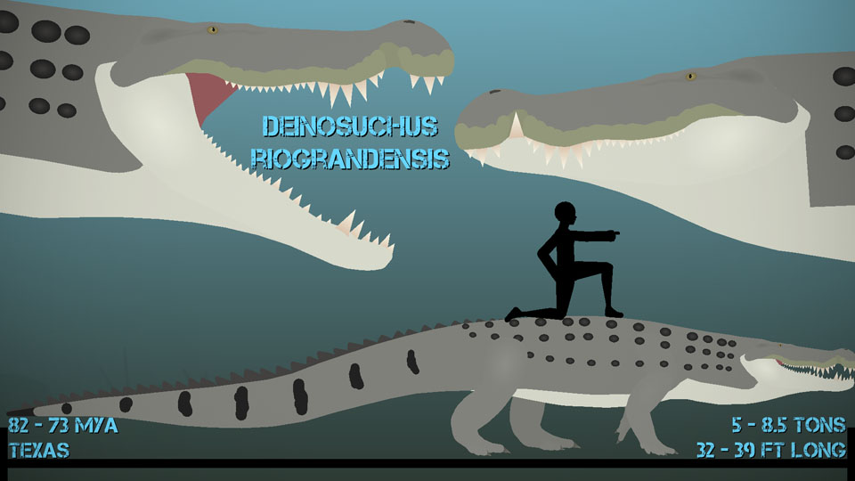 Realistic Deinosuchus Pack