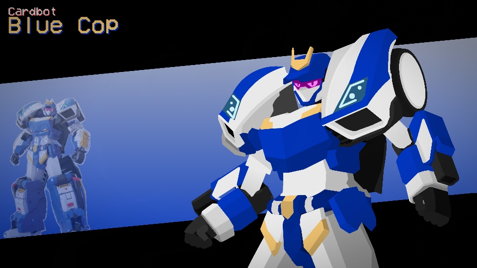 Cardbot Blue Cop Movieclip