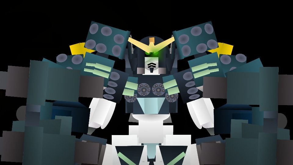 Front View Gundam Heavyarms Custom Endless Waltz Movieclip