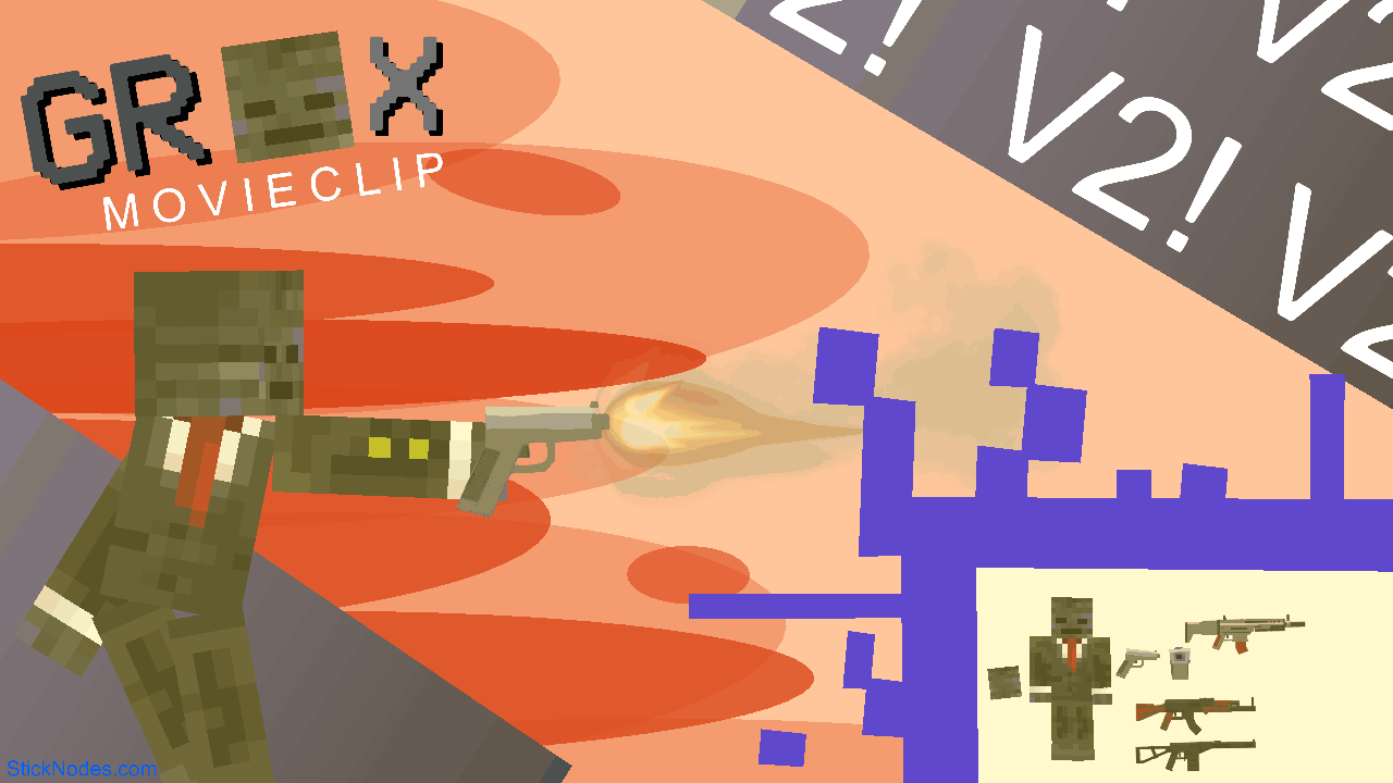 Grox Minecraft (V2) Movieclip