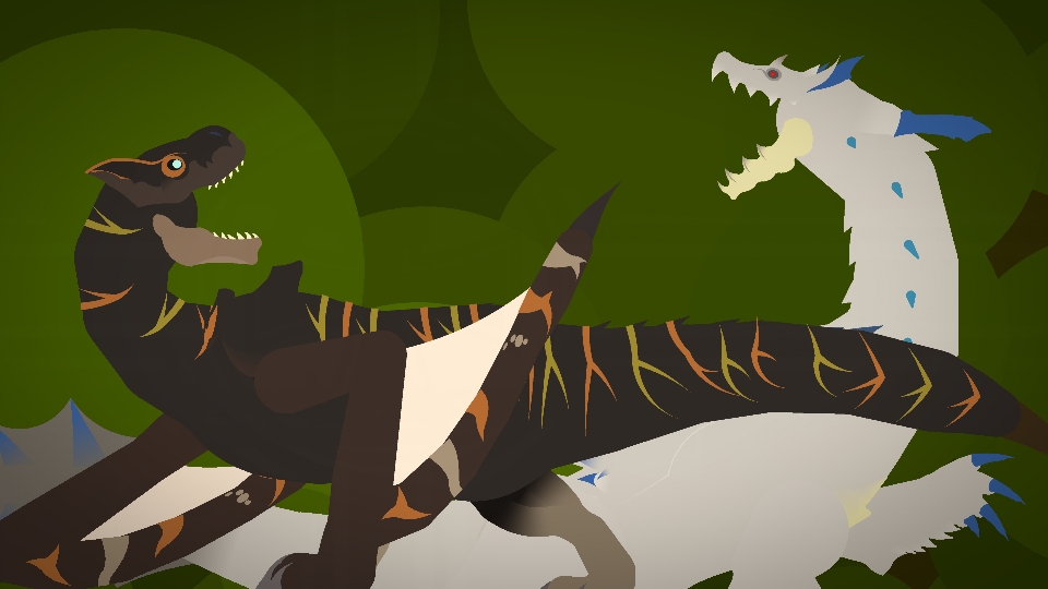 Ivory Lagiacrus and Brute Tigrex Movieclip