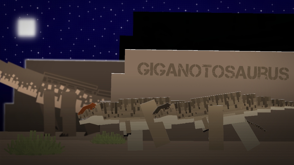 Pixelated Giganotosaurus Movieclip 2