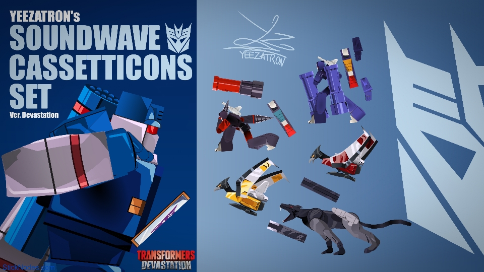 Soundwave Cassetticons Set Movieclip