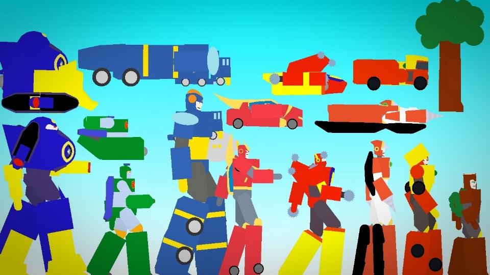 Transformer Crossover Megaman 2 Robot Masters Pack