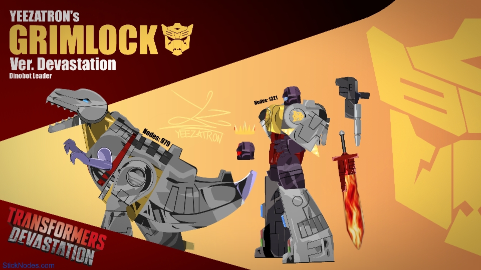 Transformers Devastation Grimlock Movieclip