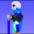 sans ink blue